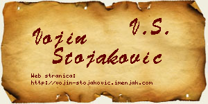 Vojin Stojaković vizit kartica